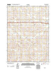 Dike Iowa Historical topographic map, 1:24000 scale, 7.5 X 7.5 Minute, Year 2013