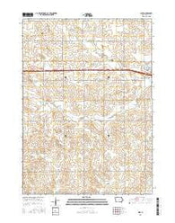 Dike Iowa Current topographic map, 1:24000 scale, 7.5 X 7.5 Minute, Year 2015