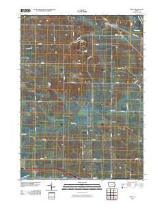 Dixon Iowa Historical topographic map, 1:24000 scale, 7.5 X 7.5 Minute, Year 2010