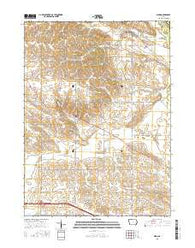 Dixon Iowa Current topographic map, 1:24000 scale, 7.5 X 7.5 Minute, Year 2015