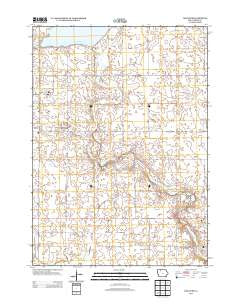 Dolliver Iowa Historical topographic map, 1:24000 scale, 7.5 X 7.5 Minute, Year 2013