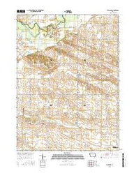 Donahue Iowa Current topographic map, 1:24000 scale, 7.5 X 7.5 Minute, Year 2015