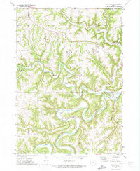 Dorchester Iowa Historical topographic map, 1:24000 scale, 7.5 X 7.5 Minute, Year 1971