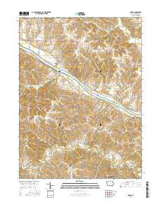 Douds Iowa Current topographic map, 1:24000 scale, 7.5 X 7.5 Minute, Year 2015