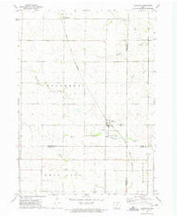 Dougherty Iowa Historical topographic map, 1:24000 scale, 7.5 X 7.5 Minute, Year 1972