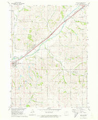 Dow City Iowa Historical topographic map, 1:24000 scale, 7.5 X 7.5 Minute, Year 1971