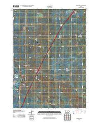 Dows East Iowa Historical topographic map, 1:24000 scale, 7.5 X 7.5 Minute, Year 2010