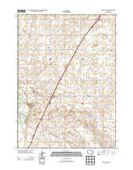 Dows East Iowa Historical topographic map, 1:24000 scale, 7.5 X 7.5 Minute, Year 2013