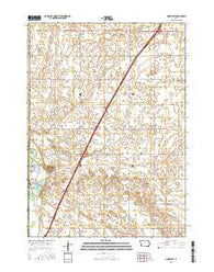 Dows East Iowa Current topographic map, 1:24000 scale, 7.5 X 7.5 Minute, Year 2015