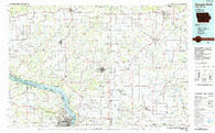 Dubuque North Iowa Historical topographic map, 1:100000 scale, 30 X 60 Minute, Year 1984