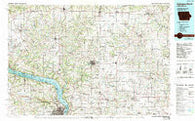 Dubuque North Iowa Historical topographic map, 1:100000 scale, 30 X 60 Minute, Year 1984