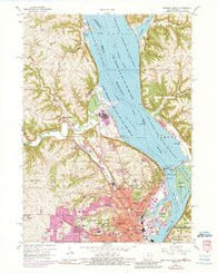 Dubuque North Iowa Historical topographic map, 1:24000 scale, 7.5 X 7.5 Minute, Year 1956