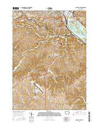 Dubuque South Iowa Current topographic map, 1:24000 scale, 7.5 X 7.5 Minute, Year 2015