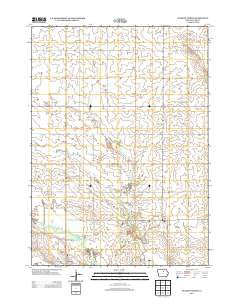 Dumont North Iowa Historical topographic map, 1:24000 scale, 7.5 X 7.5 Minute, Year 2013