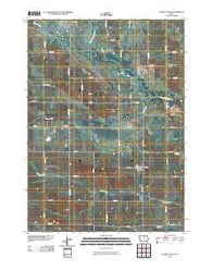 Dumont South Iowa Historical topographic map, 1:24000 scale, 7.5 X 7.5 Minute, Year 2010