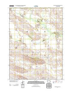 Dumont South Iowa Historical topographic map, 1:24000 scale, 7.5 X 7.5 Minute, Year 2013