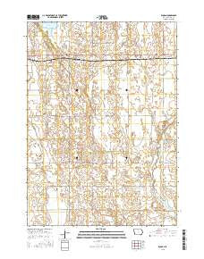 Duncan Iowa Current topographic map, 1:24000 scale, 7.5 X 7.5 Minute, Year 2015