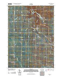 Dundee Iowa Historical topographic map, 1:24000 scale, 7.5 X 7.5 Minute, Year 2010