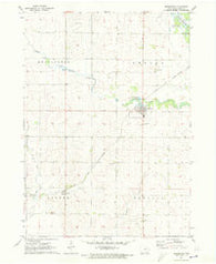 Dunkerton Iowa Historical topographic map, 1:24000 scale, 7.5 X 7.5 Minute, Year 1971
