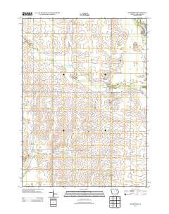 Dunkerton Iowa Historical topographic map, 1:24000 scale, 7.5 X 7.5 Minute, Year 2013