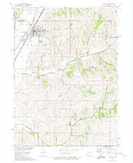 Dunlap Iowa Historical topographic map, 1:24000 scale, 7.5 X 7.5 Minute, Year 1971