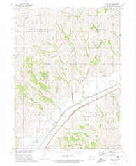 Dunlap NE Iowa Historical topographic map, 1:24000 scale, 7.5 X 7.5 Minute, Year 1971