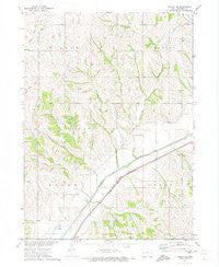 Dunlap NE Iowa Historical topographic map, 1:24000 scale, 7.5 X 7.5 Minute, Year 1971