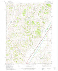 Dunlap SW Iowa Historical topographic map, 1:24000 scale, 7.5 X 7.5 Minute, Year 1971