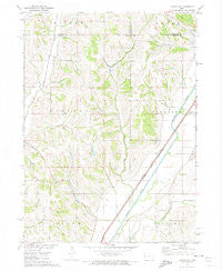 Dunlap SW Iowa Historical topographic map, 1:24000 scale, 7.5 X 7.5 Minute, Year 1971