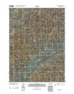 Dunlap NE Iowa Historical topographic map, 1:24000 scale, 7.5 X 7.5 Minute, Year 2013