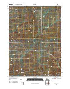 Dunlap NW Iowa Historical topographic map, 1:24000 scale, 7.5 X 7.5 Minute, Year 2010