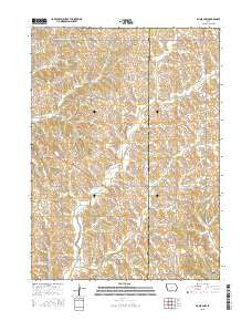 Dunlap NW Iowa Current topographic map, 1:24000 scale, 7.5 X 7.5 Minute, Year 2015