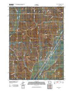 Dunlap SW Iowa Historical topographic map, 1:24000 scale, 7.5 X 7.5 Minute, Year 2010