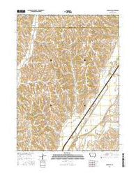 Dunlap SW Iowa Current topographic map, 1:24000 scale, 7.5 X 7.5 Minute, Year 2015