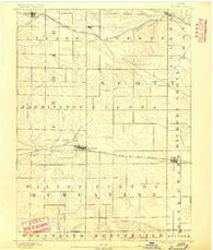 Durant Iowa Historical topographic map, 1:62500 scale, 15 X 15 Minute, Year 1890