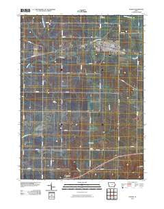 Durant Iowa Historical topographic map, 1:24000 scale, 7.5 X 7.5 Minute, Year 2010