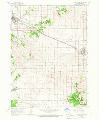 Dyersville East Iowa Historical topographic map, 1:24000 scale, 7.5 X 7.5 Minute, Year 1965
