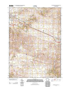 Dyersville East Iowa Historical topographic map, 1:24000 scale, 7.5 X 7.5 Minute, Year 2013
