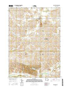 Eagle Center Iowa Current topographic map, 1:24000 scale, 7.5 X 7.5 Minute, Year 2015