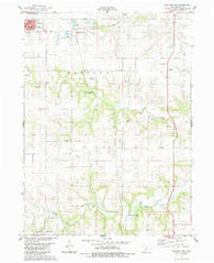 Earlham East Iowa Historical topographic map, 1:24000 scale, 7.5 X 7.5 Minute, Year 1983