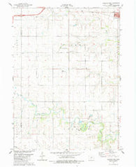 Earlham West Iowa Historical topographic map, 1:24000 scale, 7.5 X 7.5 Minute, Year 1983