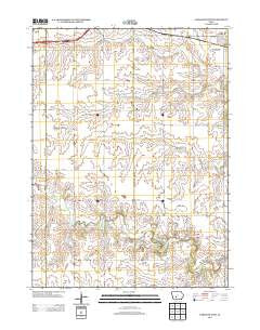 Earlham West Iowa Historical topographic map, 1:24000 scale, 7.5 X 7.5 Minute, Year 2013