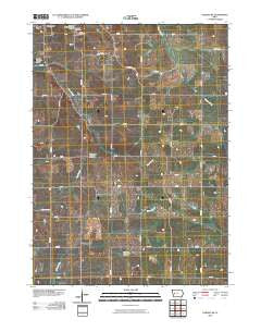 Earling NE Iowa Historical topographic map, 1:24000 scale, 7.5 X 7.5 Minute, Year 2010