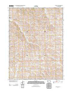 Earling NE Iowa Historical topographic map, 1:24000 scale, 7.5 X 7.5 Minute, Year 2013
