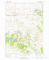 Earlville Iowa Historical topographic map, 1:24000 scale, 7.5 X 7.5 Minute, Year 1973