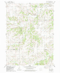 East Peru Iowa Historical topographic map, 1:24000 scale, 7.5 X 7.5 Minute, Year 1983
