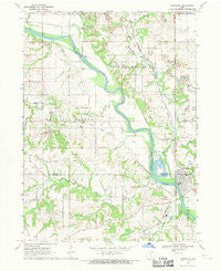 Eddyville Iowa Historical topographic map, 1:24000 scale, 7.5 X 7.5 Minute, Year 1968