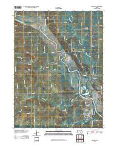 Eddyville Iowa Historical topographic map, 1:24000 scale, 7.5 X 7.5 Minute, Year 2010