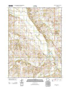 Eddyville Iowa Historical topographic map, 1:24000 scale, 7.5 X 7.5 Minute, Year 2013