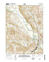 Eddyville Iowa Current topographic map, 1:24000 scale, 7.5 X 7.5 Minute, Year 2015